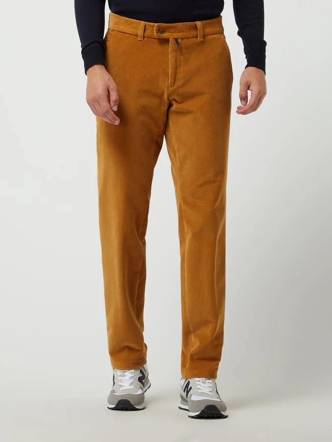 Eurex By Brax Regular Fit Chino Aus Cord Modell 'Jim' - Senfgelb 4 Eurex By Brax Regular Fit Chino Aus Cord Modell 'Jim' - Senfgelb – Bild 4