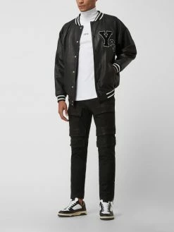 YOUNG POETS SOCIETY Cargohose Aus Leder Modell 'Morten Tahari' - Schwarz