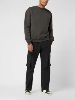 EIGHTYFIVE Straight Fit Cargohose Mit Stretch-Anteil - Schwarz