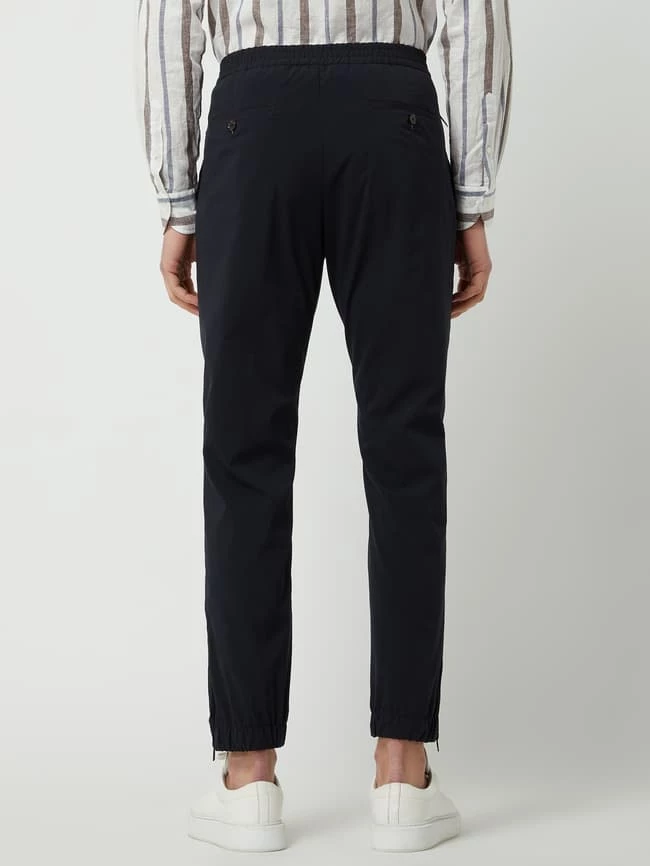 Windsor Jogpants Mit Reißverschlusstaschen Modell 'Fino' - Marineblau 5 Windsor Jogpants Mit Reißverschlusstaschen Modell 'Fino' - Marineblau – Bild 5