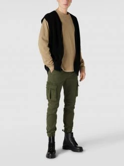 REVIEW Cargohose Mit Elastischem Bund - Olivgrün