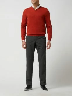 Christian Berg Men Chino Mit Stretch-Anteil - Anthrazit