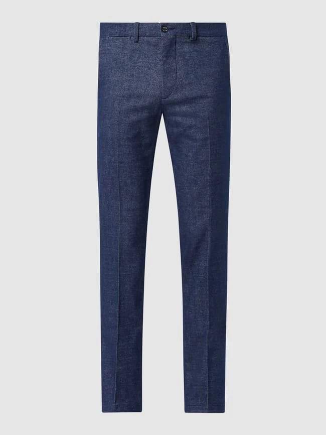Tommy Hilfiger Straight Fit Chino Mit Stretch-Anteil Modell 'Denton' - Blau Meliert 2 Tommy Hilfiger Straight Fit Chino Mit Stretch-Anteil Modell 'Denton' - Blau Meliert – Bild 2