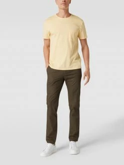 Tommy Hilfiger Straight Fit Chino Mit Label-Details Modell 'Denton' - Olivgrün