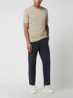 Minimum Straight Fit Jogpants Mit Elastischem Bund Modell 'Belt' - Marineblau