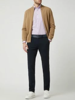 BOSS Casualwear Extra Slim Fit Chino Mit Stretch-Anteil Modell 'Schino' - Dunkelblau Meliert