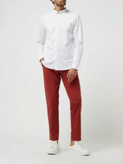 Hiltl Slim Straight Fit Chino Mit Stretch-Anteil Modell 'Thiago' - Bordeaux Rot