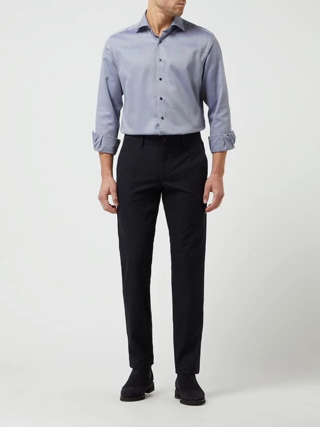 Christian Berg Men Chino Mit Stretch-Anteil - Marineblau 1 Christian Berg Men Chino Mit Stretch-Anteil - Marineblau