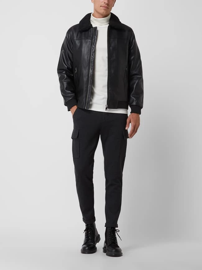 Lindbergh Slim Fit Cargohose Mit Stretch-Anteil - Anthrazit 1 Lindbergh Slim Fit Cargohose Mit Stretch-Anteil - Anthrazit