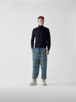 Maison Flaneur Hose Aus Woll-Mix - Blau