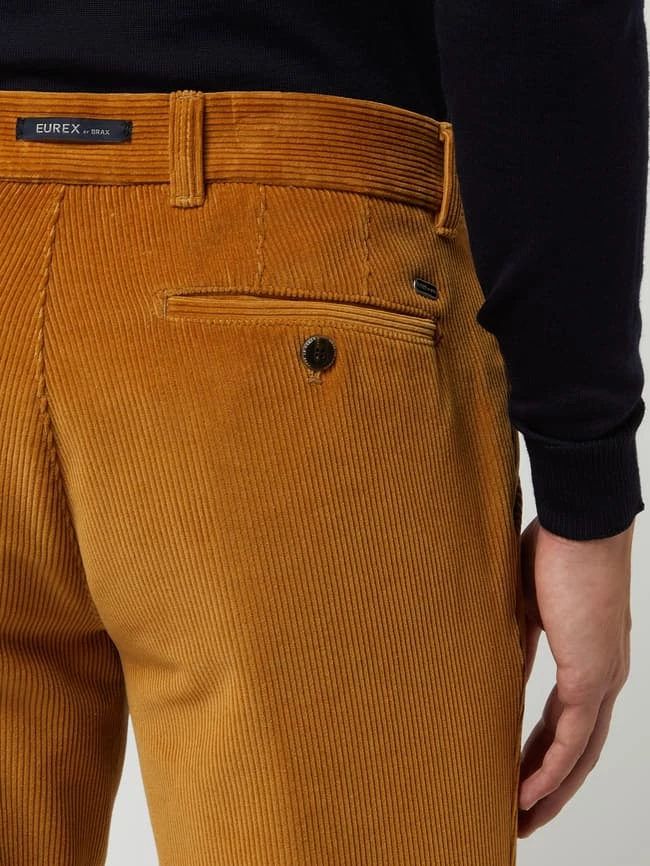 Eurex By Brax Regular Fit Chino Aus Cord Modell 'Jim' - Senfgelb 3 Eurex By Brax Regular Fit Chino Aus Cord Modell 'Jim' - Senfgelb – Bild 3