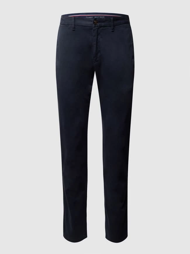 Tommy Hilfiger Straight Fit Chino Mit Hohem Stretch-Anteil Modell 'Denton' - 'Flex Technology' - Marineblau 2 Tommy Hilfiger Straight Fit Chino Mit Hohem Stretch-Anteil Modell 'Denton' - 'Flex Technology' - Marineblau – Bild 2