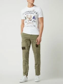 Aeronautica Militare Cargohose Mit Stretch-Anteil - Olivgrün