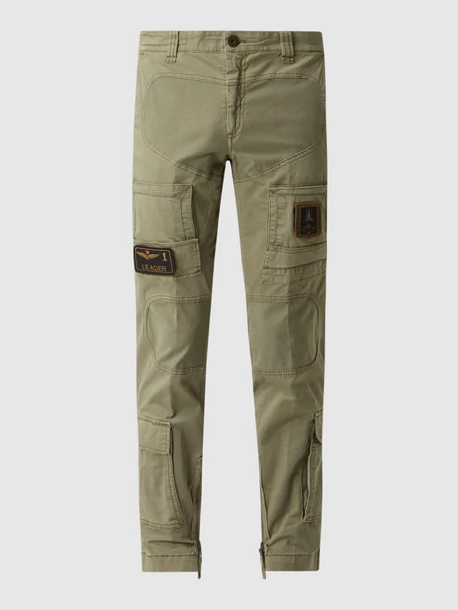 Aeronautica Militare Cargohose Mit Stretch-Anteil - Olivgrün 2 Aeronautica Militare Cargohose Mit Stretch-Anteil - Olivgrün – Bild 2