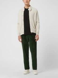 Hiltl Comfort Fit Bundfaltenhose Aus Cord Modell 'Morello' - Olivgrün