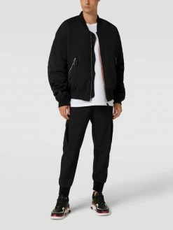 HUGO Cargohose Mit Label-Details Modell 'Glavin' - Schwarz