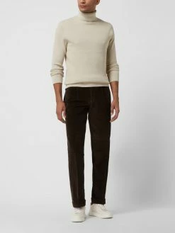 Hiltl Comfort Fit Bundfaltenhose Aus Cord Modell 'Morello' - Anthrazit