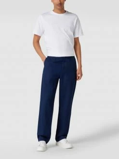 Polo Ralph Lauren Stoffhose Aus Leinen-Mix - Marineblau