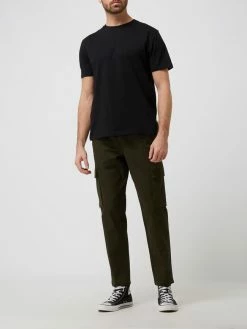 Selected Homme Slim Tapered Fit Cargohose Mit Elastischem Bund Modell 'Kent' - Olivgrün