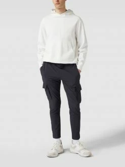 MCNEAL Tapered Fit Cargohose Mit Stretch-Anteil - Marineblau