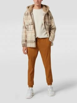 MCNEAL Slim Fit Jogpants Mit Stretch-Anteil - Cognac