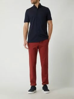 Christian Berg Men Chino Mit Stretch-Anteil - Rostrot