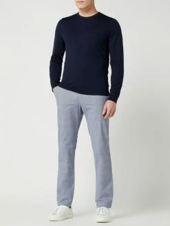 Christian Berg Men Chino Mit Stretch-Anteil - Blau