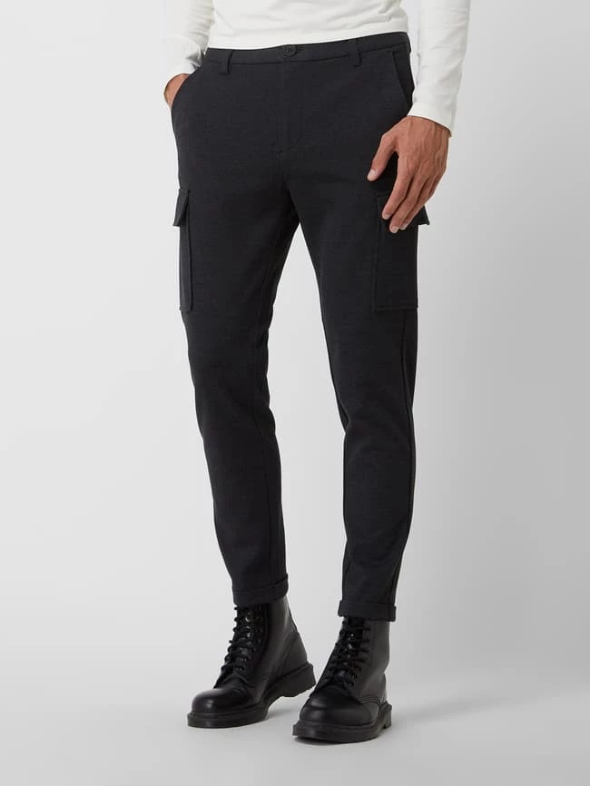 Lindbergh Slim Fit Cargohose Mit Stretch-Anteil - Anthrazit 4 Lindbergh Slim Fit Cargohose Mit Stretch-Anteil - Anthrazit – Bild 4