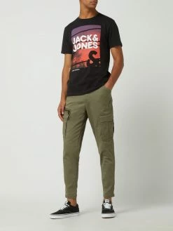 Jack & Jones Tapered Fit Cargohose Mit Stretch-Anteil Modell 'Ace' - Olivgrün