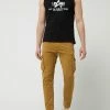 Alpha Industries Cargohose Mit Label-Details Modell 'Twill' - Sand -BE EDGY Shop 9l15al1p64slchi46194gdq264oj4hpn6d356gq78kok6j9i8talacil68skgl1ia975ak2d6kr4ciqd8p3j8e32cgs68cr3c9j3ichk6lgmce9o60p3ed3660sjipb461hj0dg