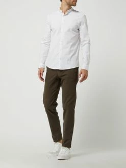 Hiltl Slim Straight Fit Chino Mit Stretch-Anteil Modell 'Thiago' - Dunkelbraun