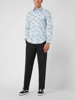 Hiltl Regular Fit Chino Aus Leinen Modell 'Pilo' - Schwarz