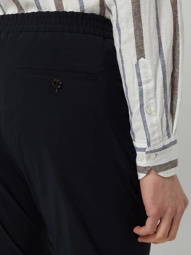Windsor Jogpants Mit Reißverschlusstaschen Modell 'Fino' - Marineblau 3 Windsor Jogpants Mit Reißverschlusstaschen Modell 'Fino' - Marineblau – Bild 3