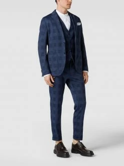 CG - Club Of Gents Chino Mit Karomuster - Blau