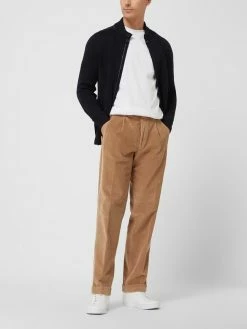 Hiltl Comfort Fit Bundfaltenhose Aus Cord Modell 'Morello' - Beige Meliert