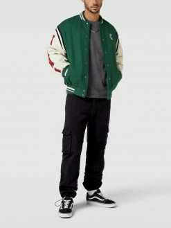 REVIEW Cargohose In Unifarbenem Design - Schwarz