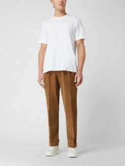 Hiltl Comfort Fit Bundfaltenhose Aus Cord Modell 'Morello' - Sand