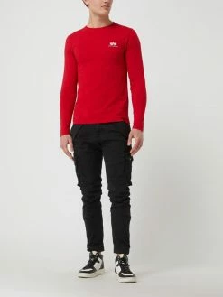 Alpha Industries Cargohose Mit Label-Details Modell 'COMBAT' - Schwarz