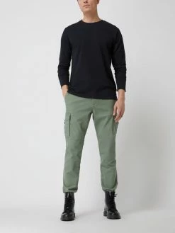 S.Oliver BLACK LABEL Relaxed Fit Cargohose Mit Stretch-Anteil Modell 'Detroit' - Olivgrün
