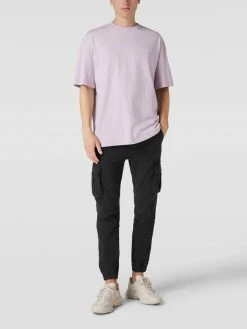 REVIEW Cargohose Mit Elastischem Bund - Anthrazit