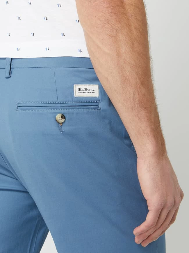 Ben Sherman Slim Fit Chino Mit Stretch-Anteil - Blau 3 Ben Sherman Slim Fit Chino Mit Stretch-Anteil - Blau – Bild 3