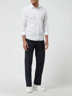 Hiltl Bundfaltenhose Mit Stretch-Anteil Modell 'Morello' - Marineblau