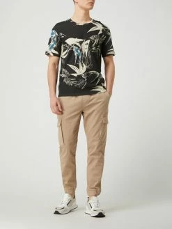 MCNEAL Tapered Fit Cargohose Mit Stretch-Anteil - Beige