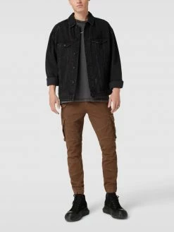 Alpha Industries Cargohose Mit Label-Details Modell 'COMBAT' - Taupe