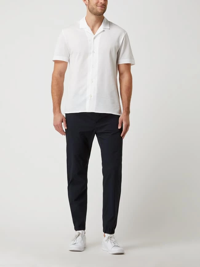 Windsor Regular Fit Jogpants Mit Kontrasteinsätzen Modell 'Nollo' - Marineblau 1 Windsor Regular Fit Jogpants Mit Kontrasteinsätzen Modell 'Nollo' - Marineblau