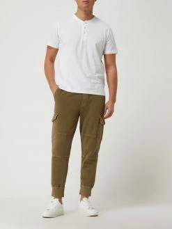 American Eagle Cropped Jogpants Mit Cargotaschen - Olivgrün