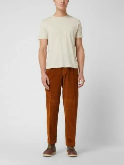Hiltl Comfort Fit Bundfaltenhose Aus Cord Modell 'Morello' - Cognac