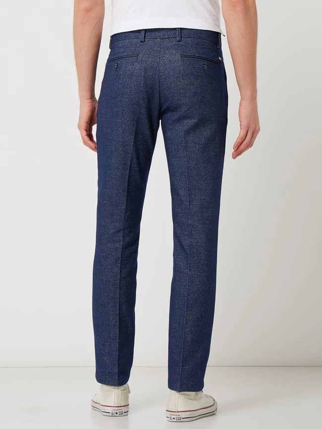 Tommy Hilfiger Straight Fit Chino Mit Stretch-Anteil Modell 'Denton' - Blau Meliert 5 Tommy Hilfiger Straight Fit Chino Mit Stretch-Anteil Modell 'Denton' - Blau Meliert – Bild 5
