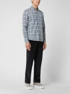 Hiltl Comfort Fit Bundfaltenhose Aus Cord Modell 'Morello' - Marineblau