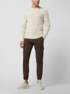 Jack & Jones Tapered Fit Cargohose Mit Stretch-Anteil Modell 'Paul' - Dunkelbraun